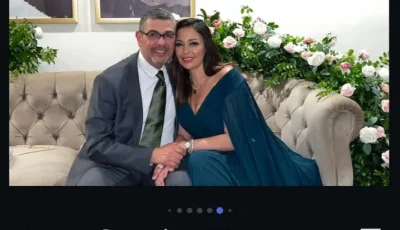 داليا البحيري تحتفل بعيد ميلاد زوجها برسالة رومانسية (صور)