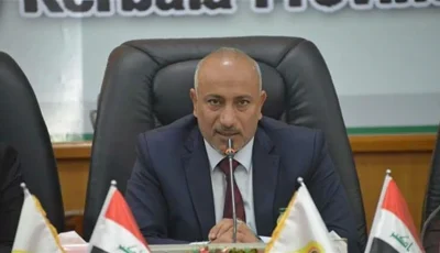 محافظ كربلاء يدشّن مشروعاً ويعبّر عن انتقاده لراكبي الأمواج تحت شعار الشهداء