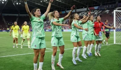 جيريلي، كابتن منتخب إيطاليا، تعبر عن فخرها بالتأهل إلى نصف نهائي يورو 2025.