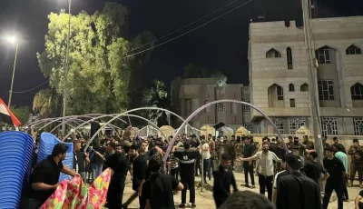 اعتصام أمام مقر مجلس محافظة واسط