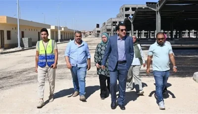 نسبة إنجاز مدرسة النيل بالعاشر تصل إلى 85% وافتتاحها سيكون مع بداية العام الدراسي