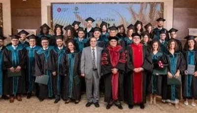 الكنيسة الإنجيلية تحتفل بتخريج الدفعة التاسعة من برنامج الماجستير في الإدارة المسيحية.