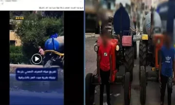 تحقيق حول فيديو يظهر سائقي جرارين يقومون بتفريغ مياه الصرف في أحد الترع بالشرقية