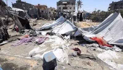 6 شهداء جراء قصف الاحتلال لخيمة نازحين في مواصي خان يونس