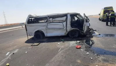 احتجاز سائق ميكروباص بعد وفاة 3 أشخاص وإصابة آخرين في المنوفية