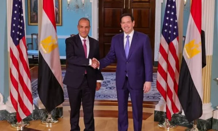 وزير الخارجية يطالب نظيره الأمريكي بضرورة تقديم رؤية سياسية لإنشاء دولة فلسطينية.