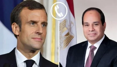 الرئيس السيسي يؤكد تأييده للمبادرة الفرنسية السعودية لعقد مؤتمر حول فلسطين.