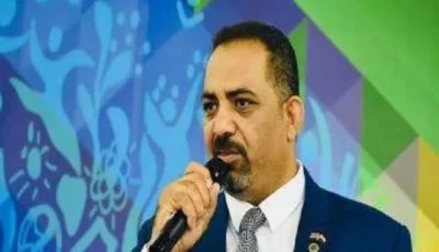 وزير الشباب والرياضة يقدم تهانيه لمحمد إبراهيم بمناسبة فوزه برئاسة الاتحاد العربي