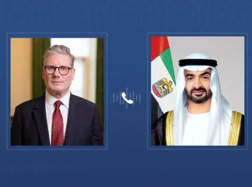 محمد بن زايد يثني على قرار بريطانيا للاعتراف بدولة فلسطين