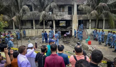 بنغلاديش تعيش حالة من الحزن بعد وفاة 27 شخصاً في حادث تحطم طائرة بالقرب من مدرسة