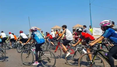 مهرجان دراجات في الإسكندرية بمناسبة عيدها القومي