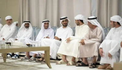 زايد بن محمد يقدم تعازيه في وفاة والدة الشهيد سيف الفلاسي