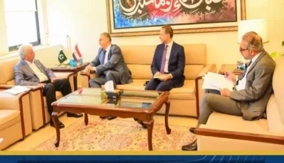 سفير مصر في إسلام آباد يناقش مع وزير باكستاني سبل التعاون في مجالات الزراعة والري