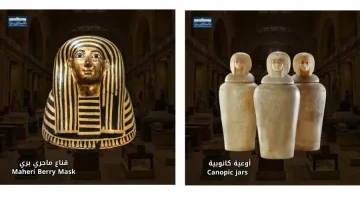أوعية كانوبية في المتحف المصري القديم