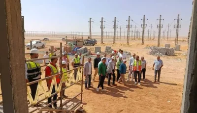 نائب وزير الكهرباء ورئيس الهيئة المصرية للنقل يزوران مشروعات محطتي الدلتا الجديدة