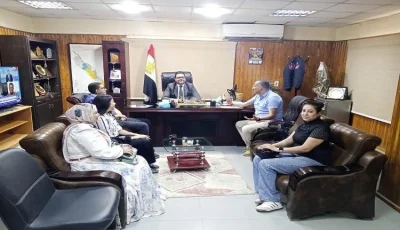 وكيل وزارة الصحة في سوهاج يلتقي بفريق إدارة العيون بعد تأسيسها