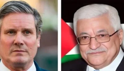 عباس يشيد بتصريحات ستارمر التي أكد فيها أن الدولة الفلسطينية تعتبر “حقًا”