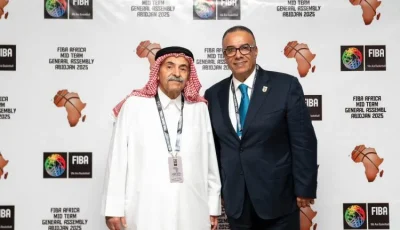 مصيلحي يلتقي برئيس الاتحاد العالمي لكرة السلة